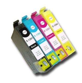 Satz kompatible Patrone zu Epson T1291-1294