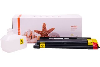 Cartouche toner Kyocera TK-580 yellow reman.