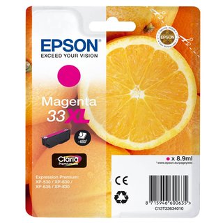 Patrone Epson Nr.33XL,  C13T33634010 magenta originalverpackt