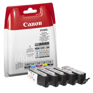 Canon Multipack PGI580/CLI581, 2078C005 b/b/c/m/y originalverpackt