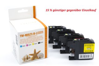 Brother LC223 XL kompatible Multipack BK/ C / M / Y